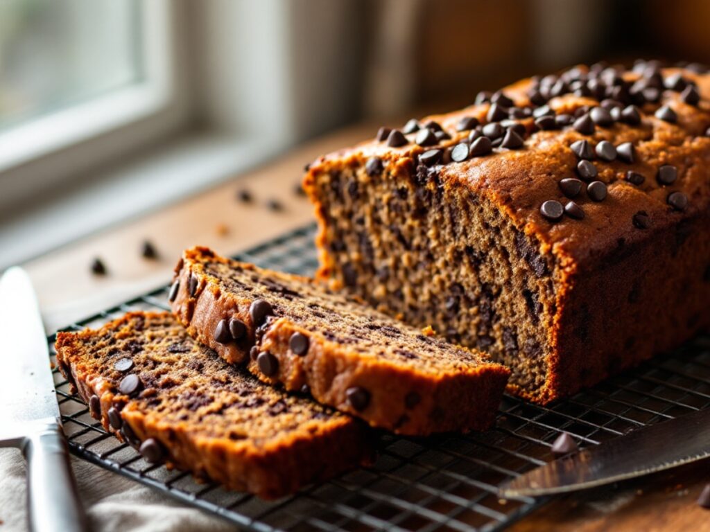 Dark Chocolate Espresso Banana Bread