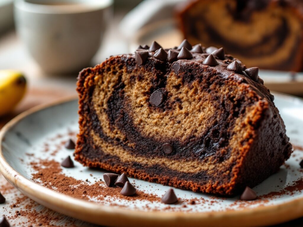 Dark Chocolate Espresso Banana Bread