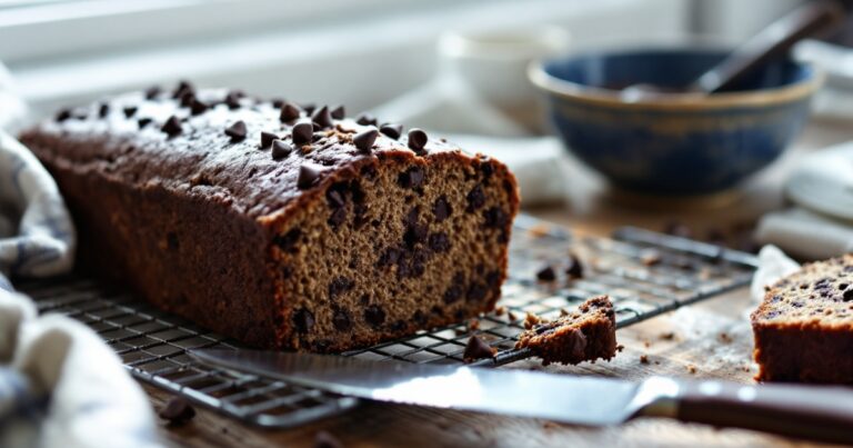 Dark Chocolate Espresso Banana Bread