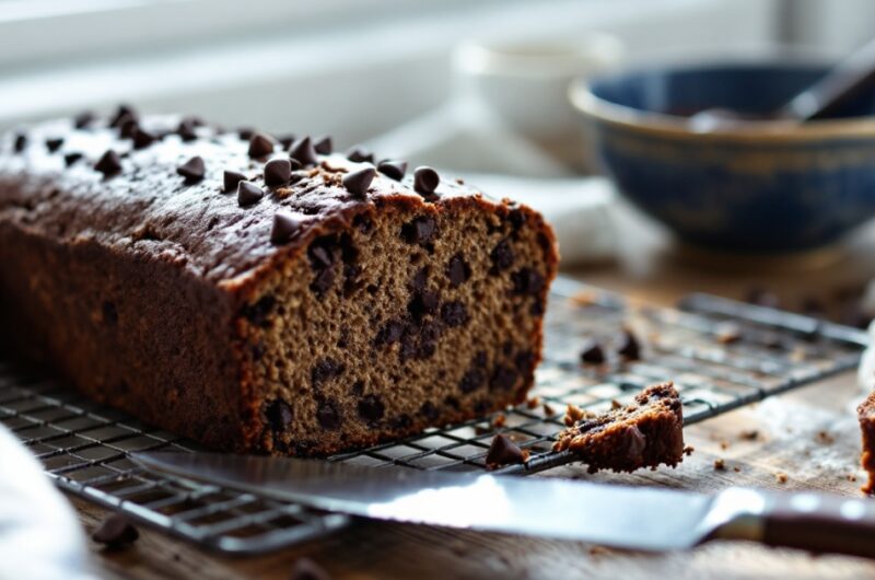 Dark Chocolate Espresso Banana Bread