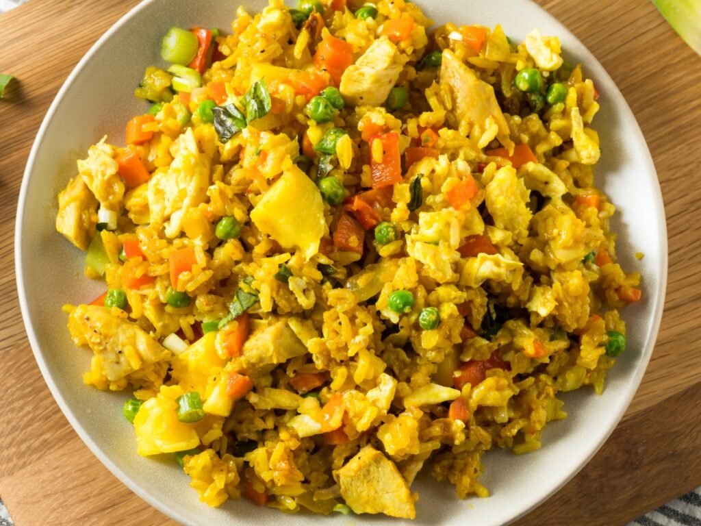 pineapple chicken and rice