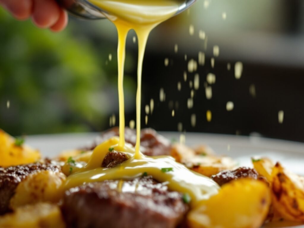 Garlic Steak Bites and Potatoes