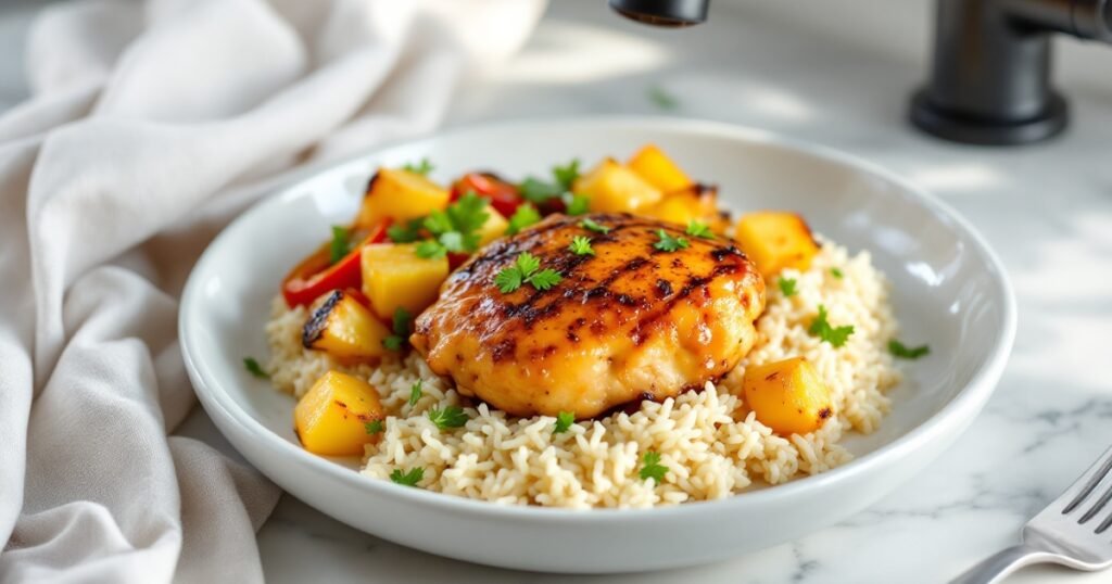 Sheet Pan Hawaiian Chicken