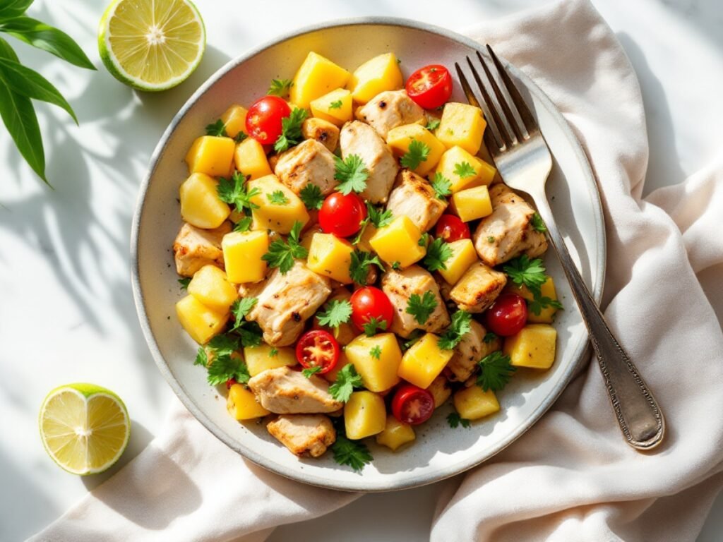 Sheet Pan Hawaiian Chicken