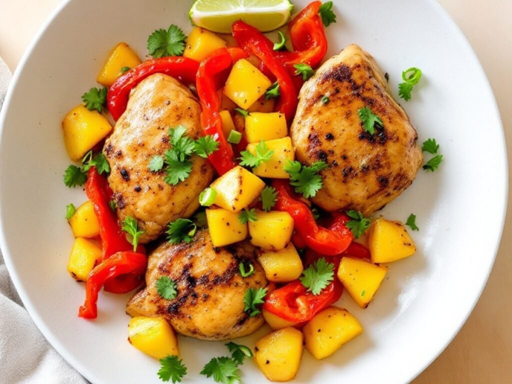 Sheet Pan Hawaiian Chicken