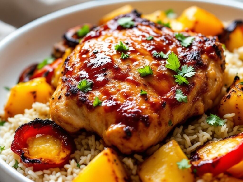 Sheet Pan Hawaiian Chicken