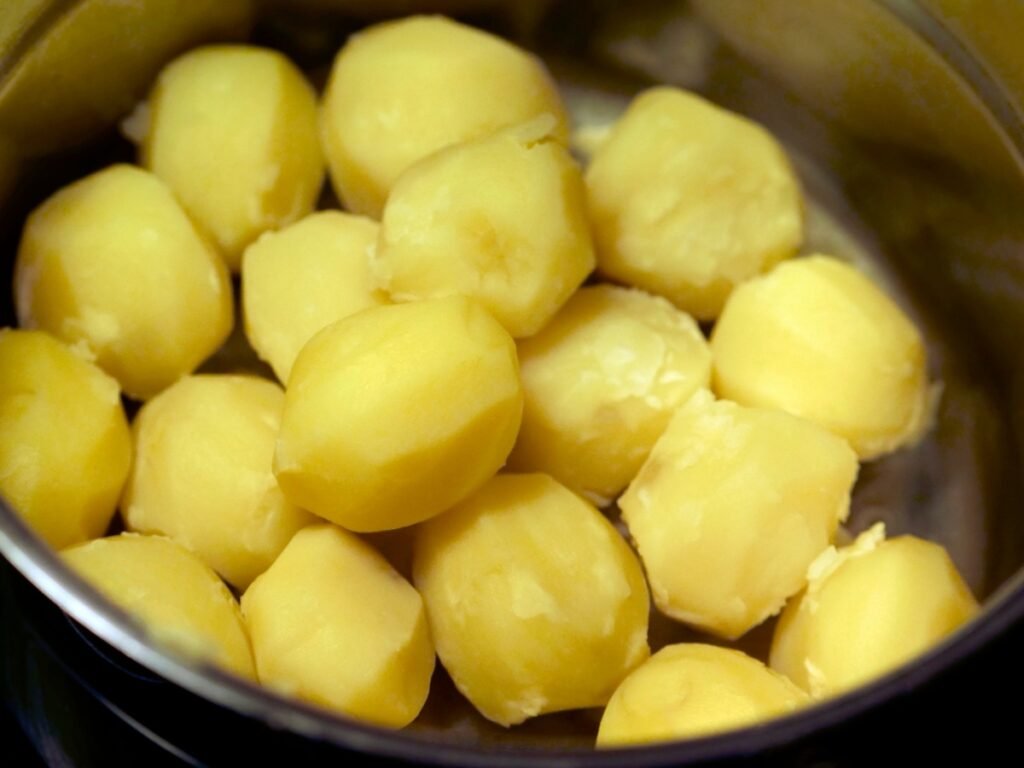 boiled potatoes