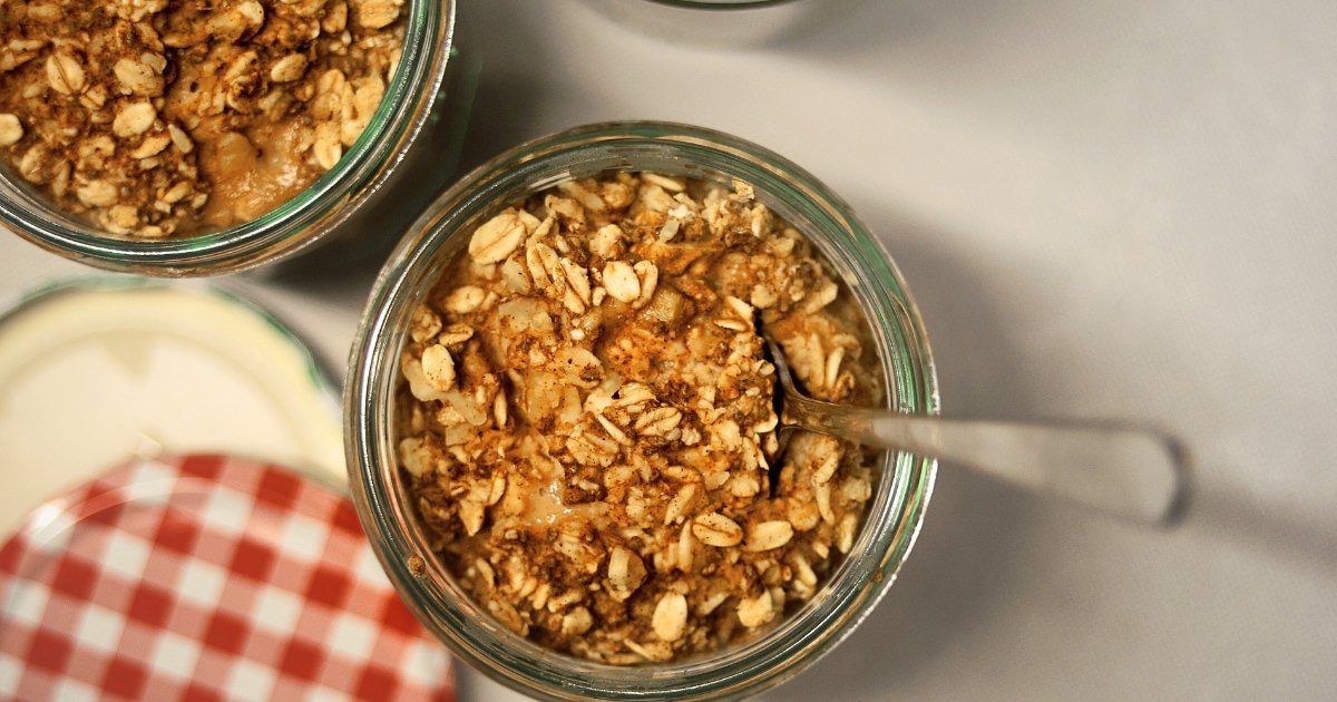 High Protein Brown Sugar Overnight Oats