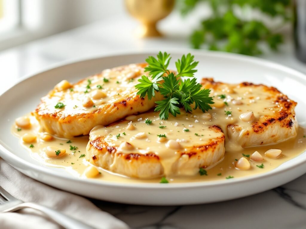 Creamy Garlic Pork Chops