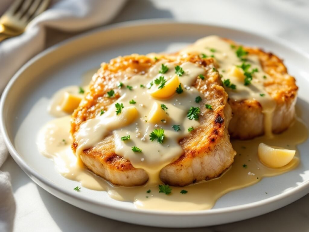 Creamy Garlic Pork Chops