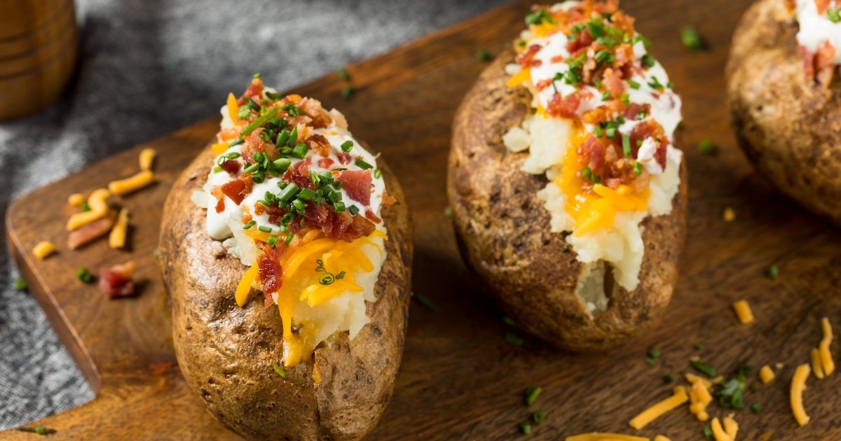 Crispy Loaded Sweet Potato Skins
